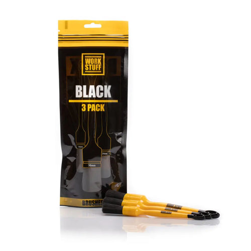 WORK STUFF Detailing Brush BLACK 3-pack